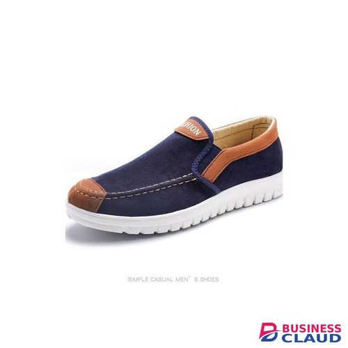 Mens Slipon Sports Shoes Loafers Canvas Casual Classic Running Sneaker Blue in 1-ladies-beauty-stud-earring-set-zz