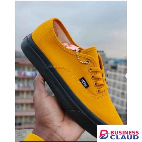 Canvas Rubbers Mustard Unisex Double Sole