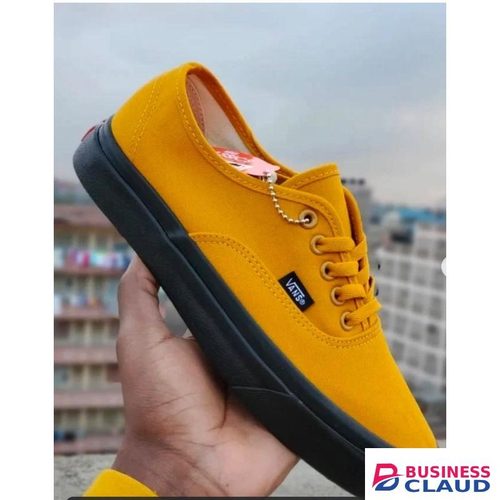 Canvas Rubbers Mustard Unisex Double Sole