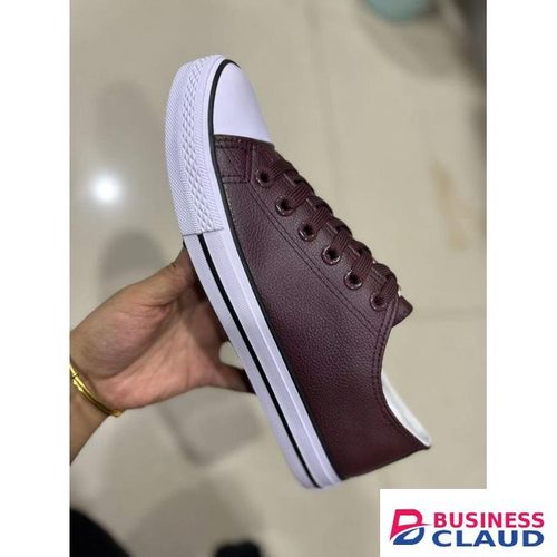 Canvas maroon leather version
