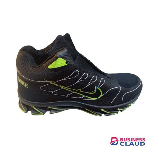 Mike Mens Casual High-Top Shoes Running Sneakers - Black