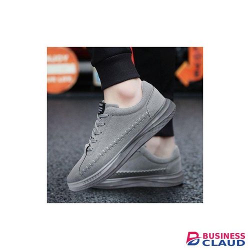 Banagat Men's Breathable Comfortable Lace-Up Classic Sport Running Shoes Sneakers Grey