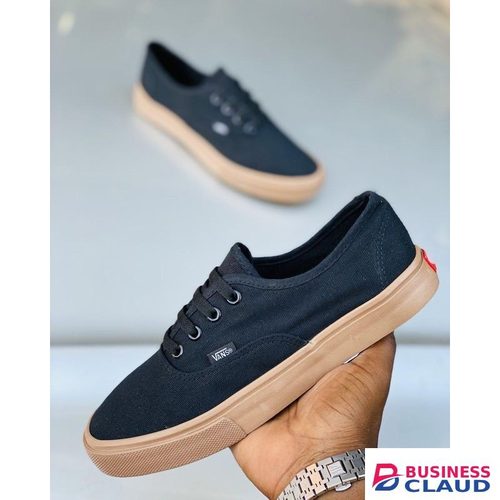 Canvas black with brown double sole in Kahawa-wendani
