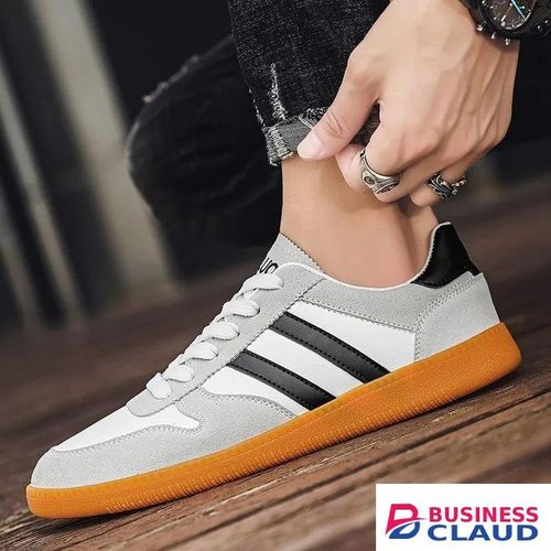 BLWOENS Men's Sneakers Casual Shoes Comfortable Sneakers Classic Lace-up Shoes - Gray