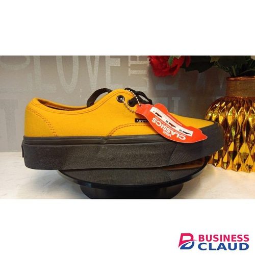 Canvas mustard yellow double sole
