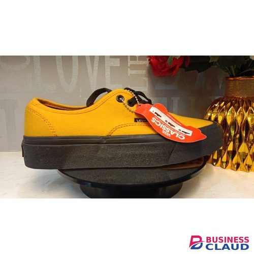 Canvas mustard yellow double sole