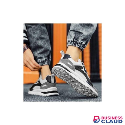 AIDAILU Men's Trendy Sneakers Casual Classic Shoes Sport Running Shoes - Black/White