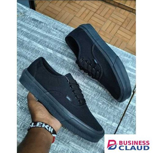 Canvas all black double sole