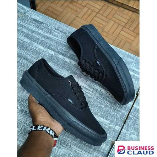 Canvas all black double sole