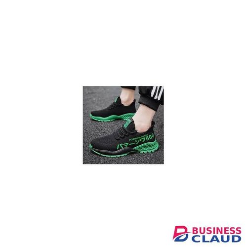 New Fashion Men Sport Shoes Casual Shoes Comfortable Sneakers Black/Green-EU 44