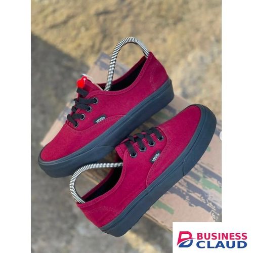 Canvas maroon double sole