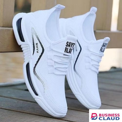 Men Casual Lightweight Sport Shoes Mesh Breathable Comfortable Sneakers - White