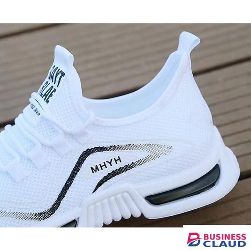 Men Casual Lightweight Sport Shoes Mesh Breathable Comfortable Sneakers - White