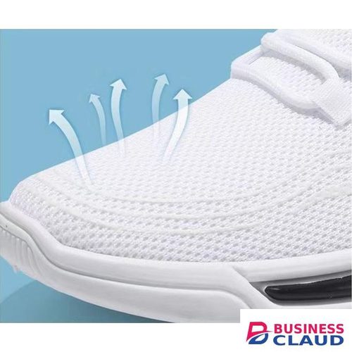 Men Casual Lightweight Sport Shoes Mesh Breathable Comfortable Sneakers - White