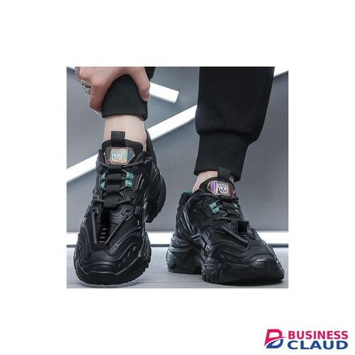 Banagat Men Comfortable Gentle Casual Running Lace-up Sneakers Outdoor Sport Shoes Black