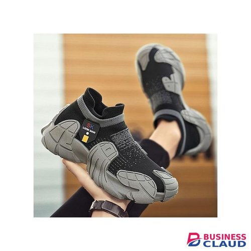 Men's Trendy Sneakers Sports Running Casual Board Shoes Gray
