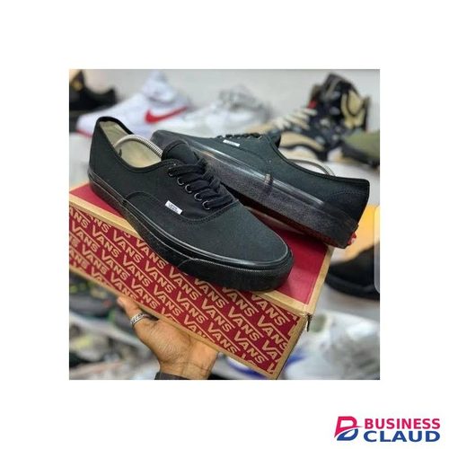 Canvas black double sole