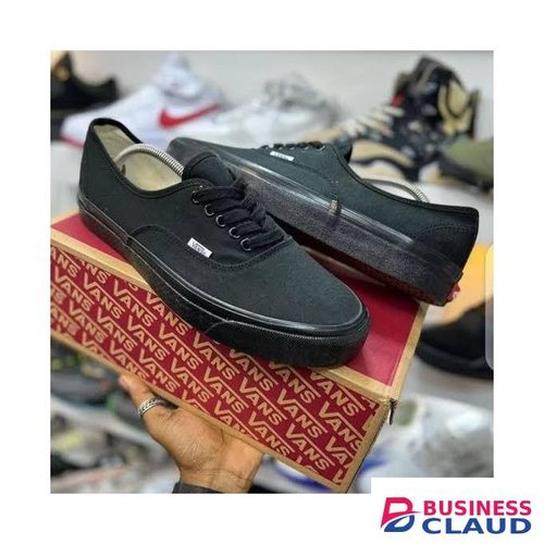 Canvas black double sole