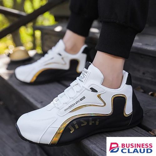 Casual Sneakers Trendy Low Cut Shoes For Men - White & Black