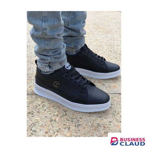 Men's Premium Leather Casual Sneakers black