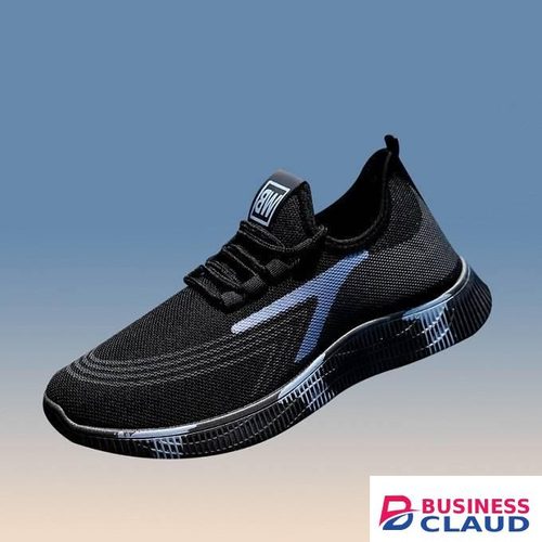 CFZIYOU Men's Sneakers Breathable Anti-Slip Running Sneakers-Black in Kahawa-wendani