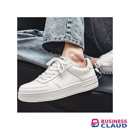Banagat Men's Comfortable Gentle Casual Sport Running Sneakers Shoes Solid White in 1