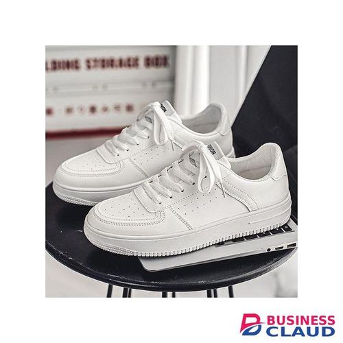 Banagat Men's Comfortable Gentle Casual Sport Running Sneakers Shoes Solid White in 1