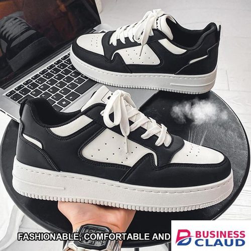 Men's stylish sporty skateboarding shoes, comfortable and breathable