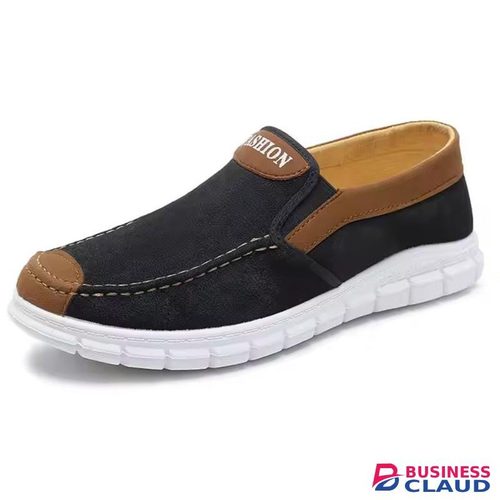 Men'S Men Slip on Office Sneakers – Comfortable Walking Shoes Brown
