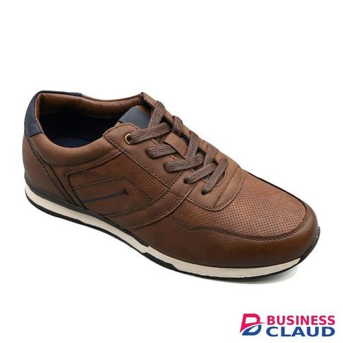 UMOJA Deniro Rafael Men’s Casual Leather Sneakers - Brown