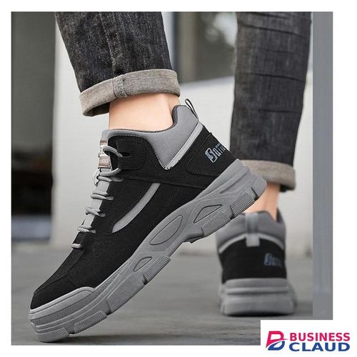 Men's Casual Sneakers Man boots - Fashion Lightweight Breathable Running Shoes for Sports Outdoor Gym Training with Non-Slip Wear-Resistant Rubber Sole Comfortable Durable Design