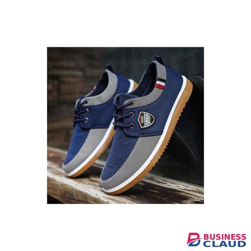 Men's Casual Shoes Big Size Sneakers Blue/Gray-EU 42
