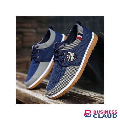 Men's Casual Shoes Big Size Sneakers Blue/Gray-EU 42