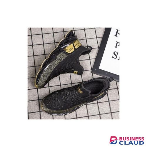 ALagzi 2025 Mens Casual Noble Shoes Running Sneakers - Black/Gold