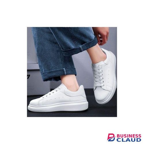 Men's Comfortable Gentle Outdoor Casual Sport Sneakers Running Skateboard Shoes White