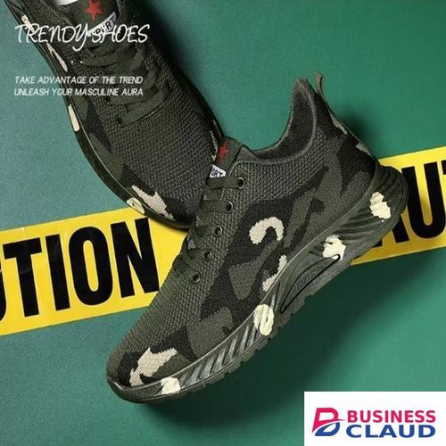 Men's Camo Knit Athletic Sneakers