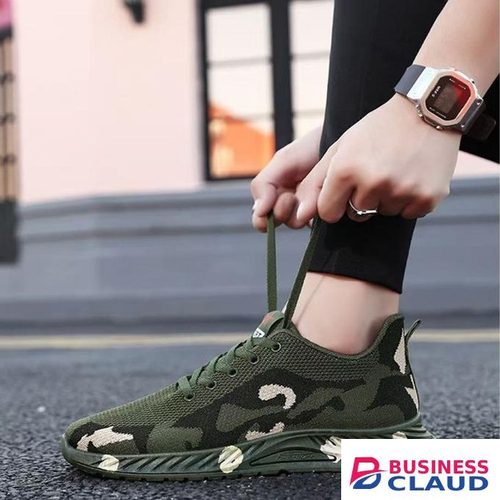 Men's Camo Knit Athletic Sneakers