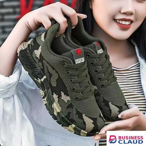 Men's Camo Knit Athletic Sneakers