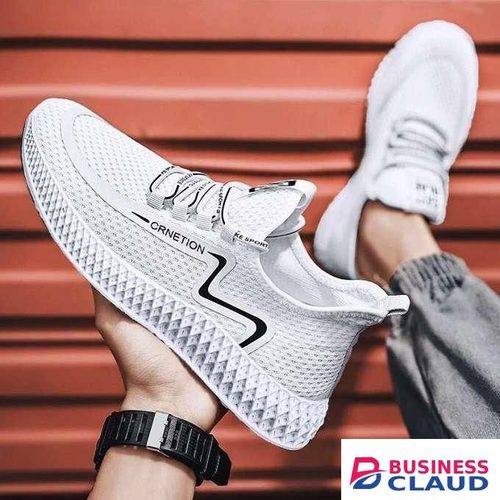 ZOYITO Fashion Men Shoes Sneakers Sport Shoes Comfortable Shoes Running Shoes-White