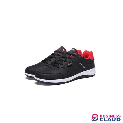 AIDAILU Men's Sports Sneakers Causal Non-slip Comfort Breathable Wear-resistant - Black in 1