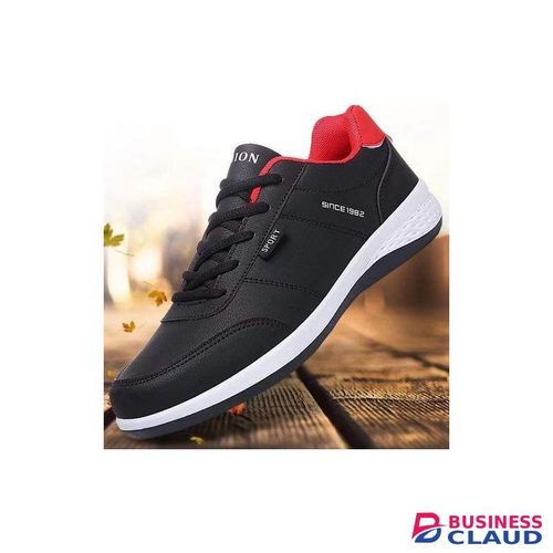 AIDAILU Men's Sports Sneakers Causal Non-slip Comfort Breathable Wear-resistant - Black in 1