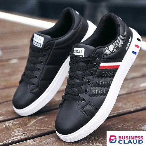 AIDAILU Men Sneakers Causal Breathable Male Classics Sport Board Shoes Walking Shoes - Black in 1
