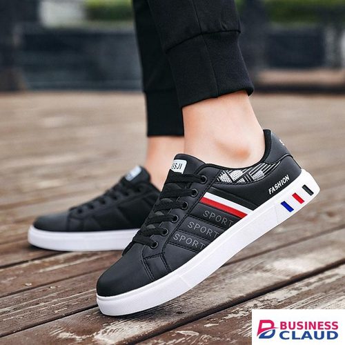 AIDAILU Men Sneakers Causal Breathable Male Classics Sport Board Shoes Walking Shoes - Black