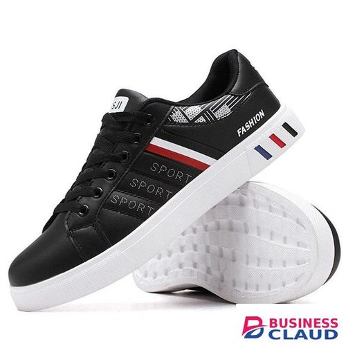 AIDAILU Men Sneakers Causal Breathable Male Classics Sport Board Shoes Walking Shoes - Black in 1