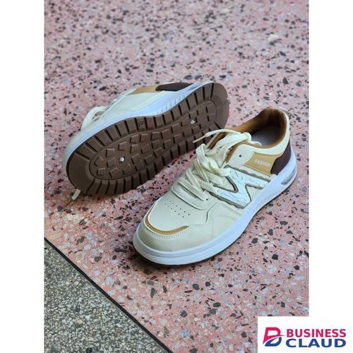 YIEHAO Chunky Cream & Brown Casual Sneakers – Stylish Unisex Streetwear casual shoes