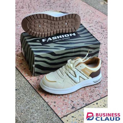 Stylish YIEHAO Chunky Cream & Brown Casual Sneakers – Stylish Unisex Streetwear casual shoes in Kahawa-wendani