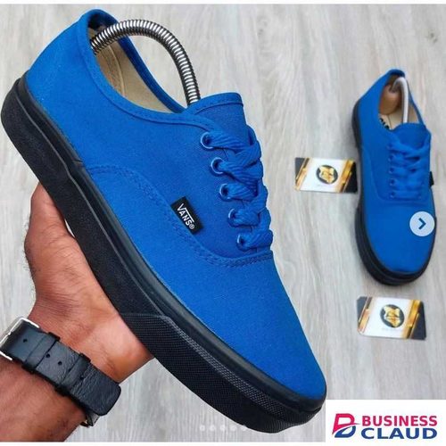 Bold Blue Canvas Rubbers Shoes/ Sneakers