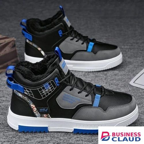 Fashionable and comfortable lace-up anti-slip light weight men sneakers
