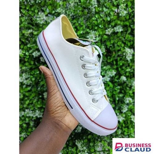 Canvas leather white