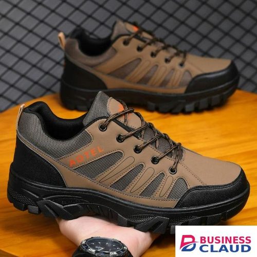 Men's Outdoor Thick Bottom Anti-slip Casual Hiking Shoes Comfortable Breathable Mesh Upper Sneakers Low Top